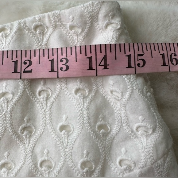 Anthropologie MAEVE Vanderbilt Midi Skirt Women's 8 Cotton Eyelet Boho Lace - Picture 5 of 5